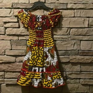 Girls African Print dress by: Jen Afrik collection